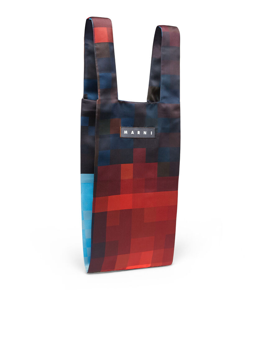 MARNI MARKET shopping bag with pixel print - Shopping Bags - Image 2