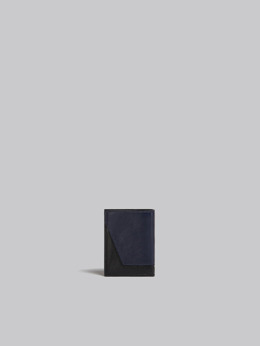 Navy blue and black leather bi-fold wallet - Wallets - Image 3