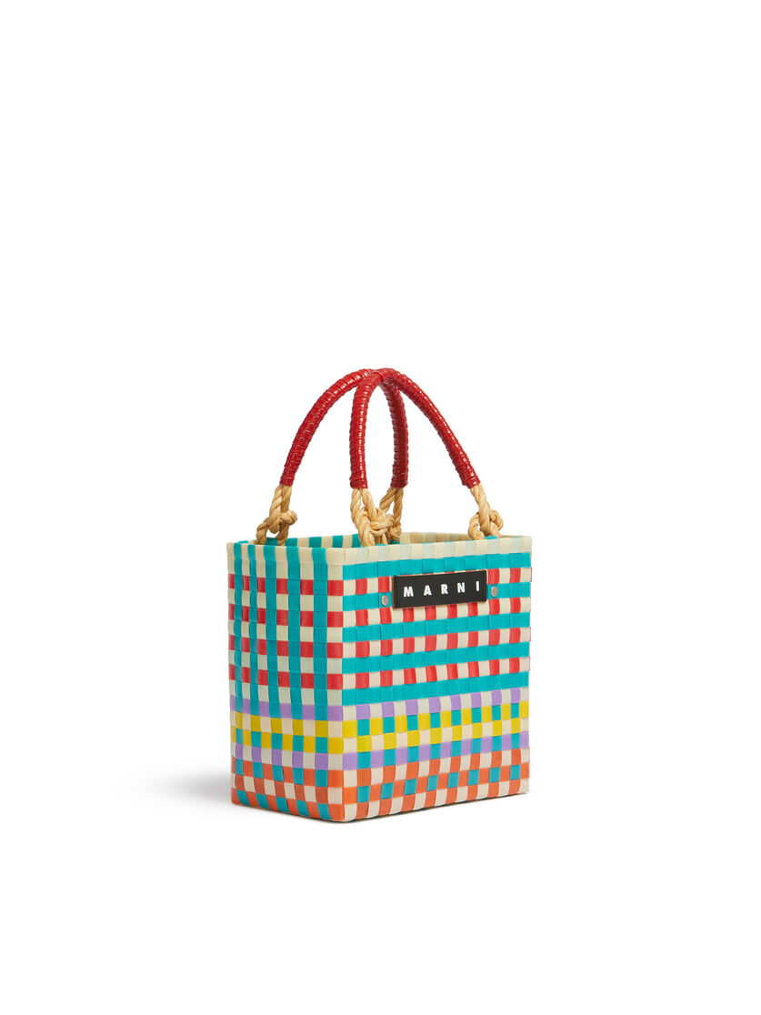 Blue Marni Market Sunday Mini Basket Bag - Shopping Bags - Image 2