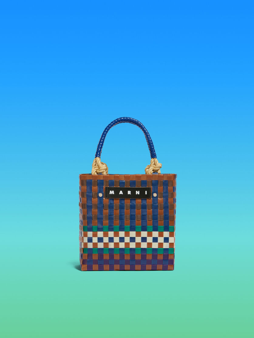 ブルー MARNI MARKET Sunday ミニ バスケットバッグ - ショッピングバッグ - Image 1