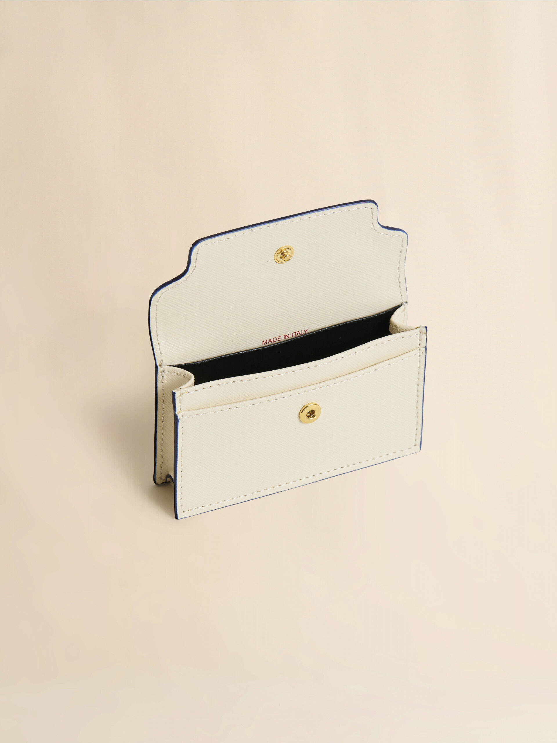 クリーム レザー製名刺入れ | Marni