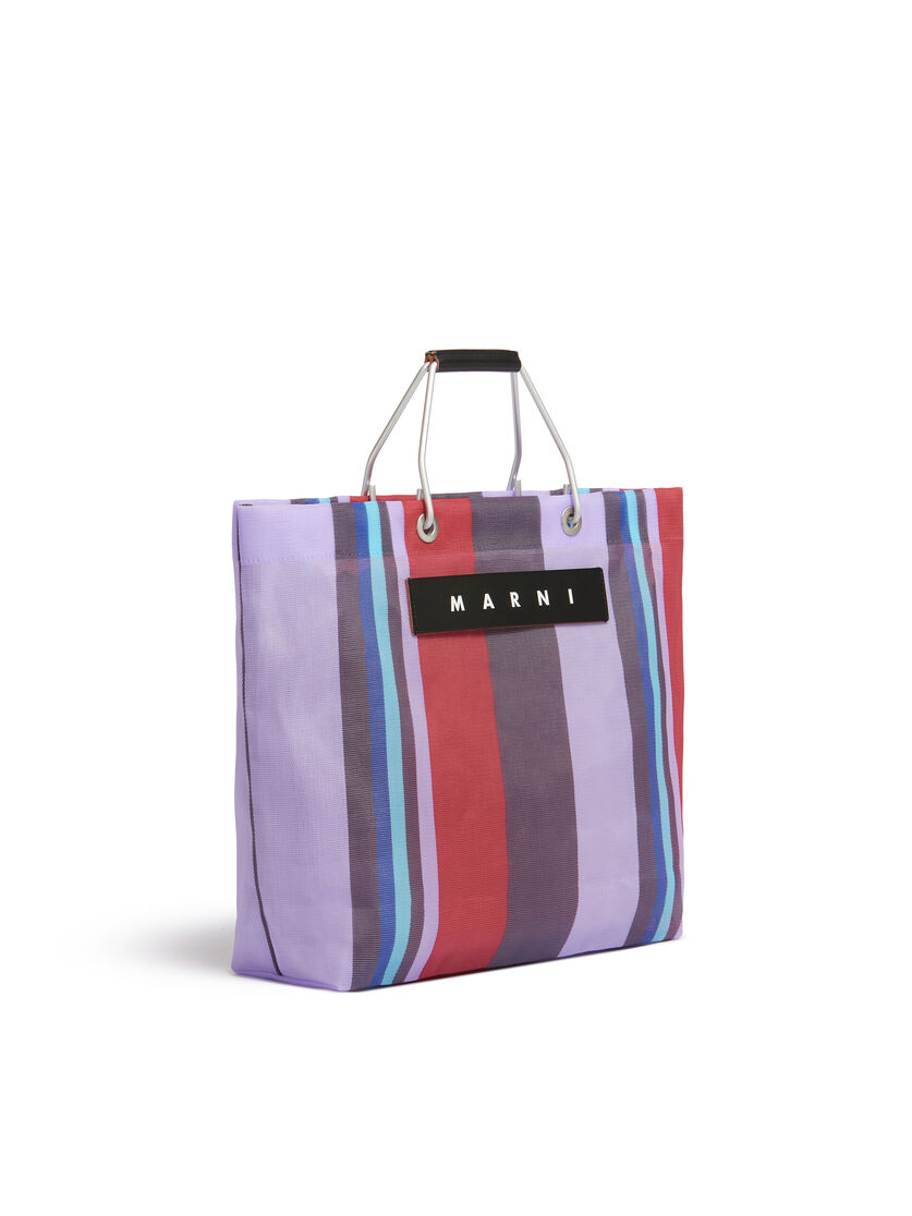 マルチカラーブルー MARNI MARKET STRIPE BAG - ショッピングバッグ - Image 2