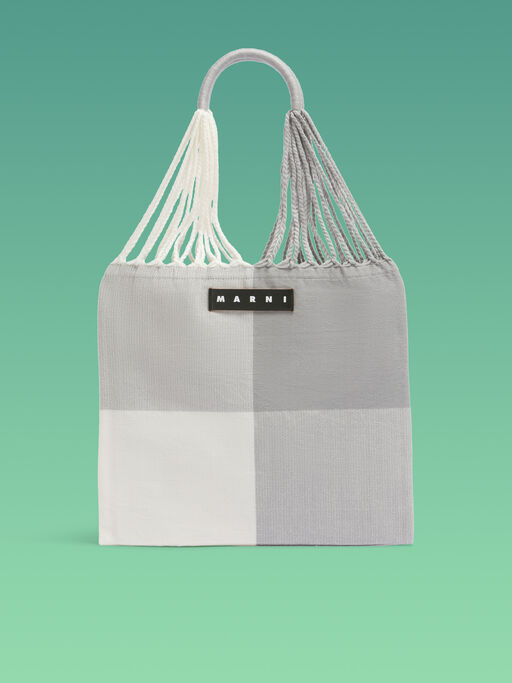 マーキュリー MARNI MARKET BIG CHECK HAMMOCK BAG - ハンドバッグ