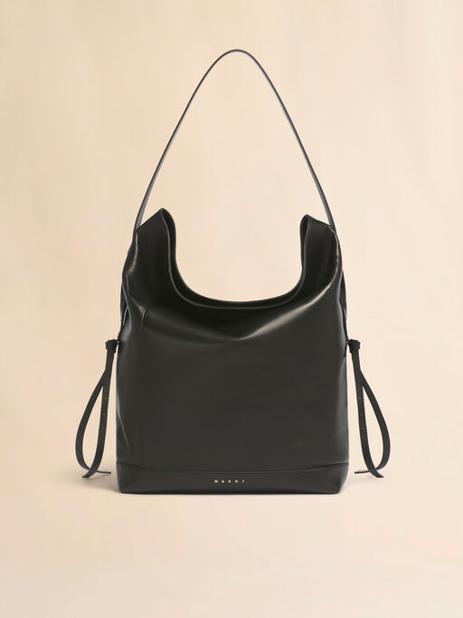 Black leather Pod 2.0 large hobo bag - Shoulder Bags