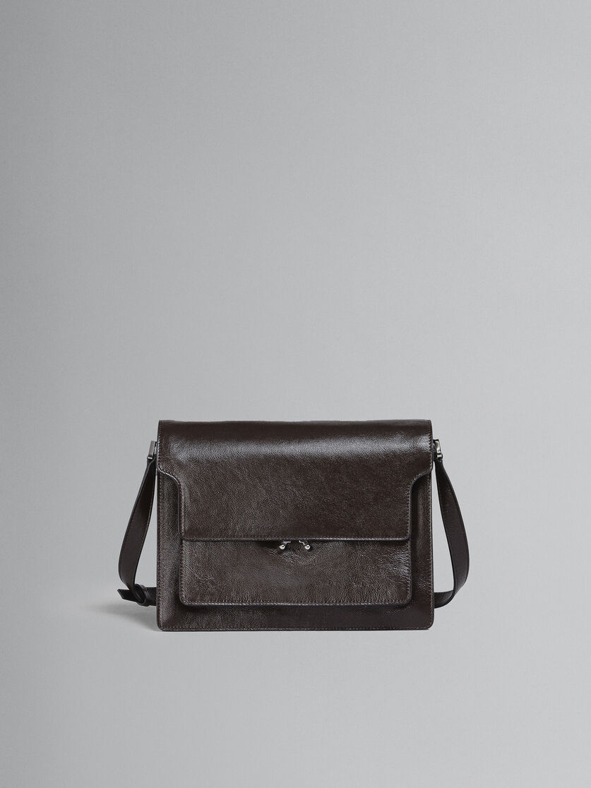 Trunk Soft Large Bag in black leather - Shoulder Bags - Image 1