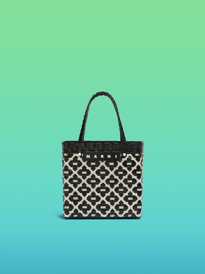 ブルー レッド MARNI MARKET Criss-Cross ミニ バスケットバッグ - ショッピングバッグ - Image 1