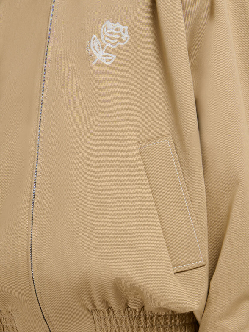 Brown drill bomber jacket - Jackets - Image 5