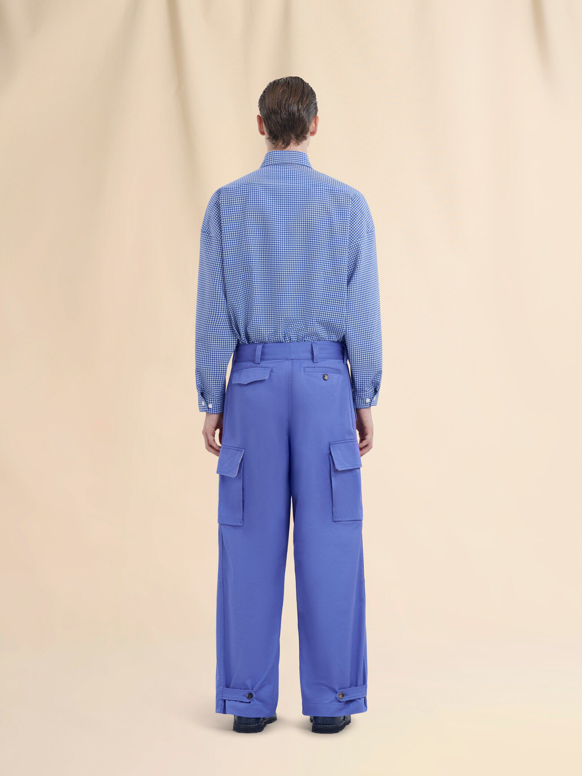 Indigo organic cotton cargo pants | Marni