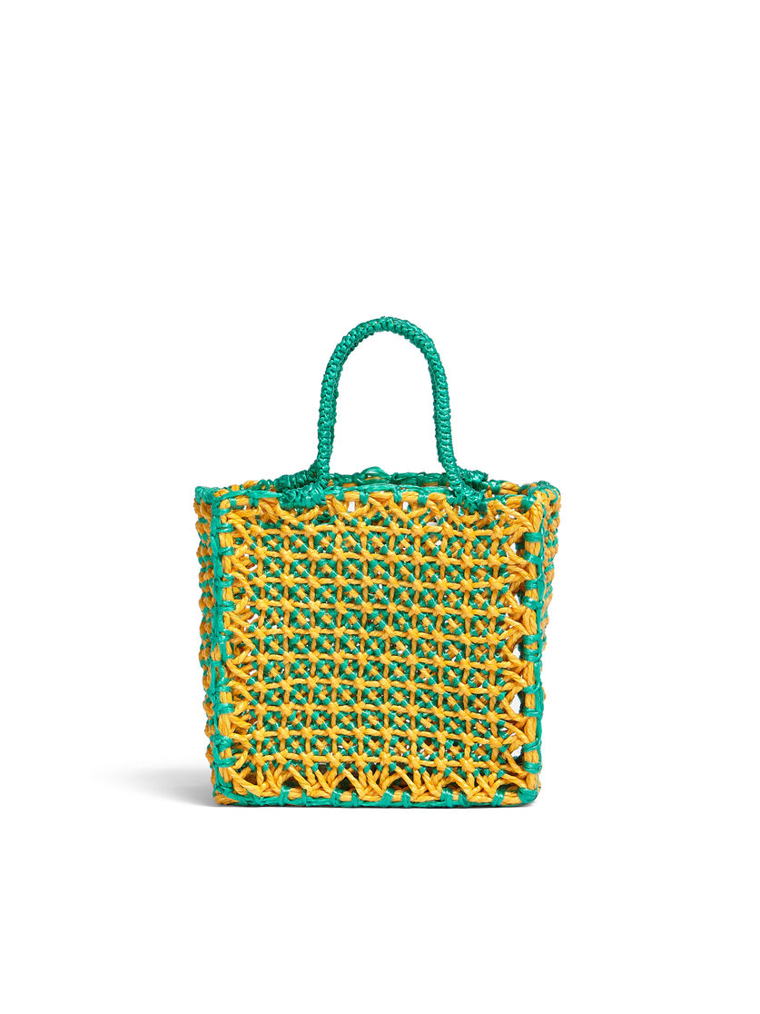 MARNI MARKET JURTA small bag in pale blue and beige crochet - Shopping Bags - Image 3