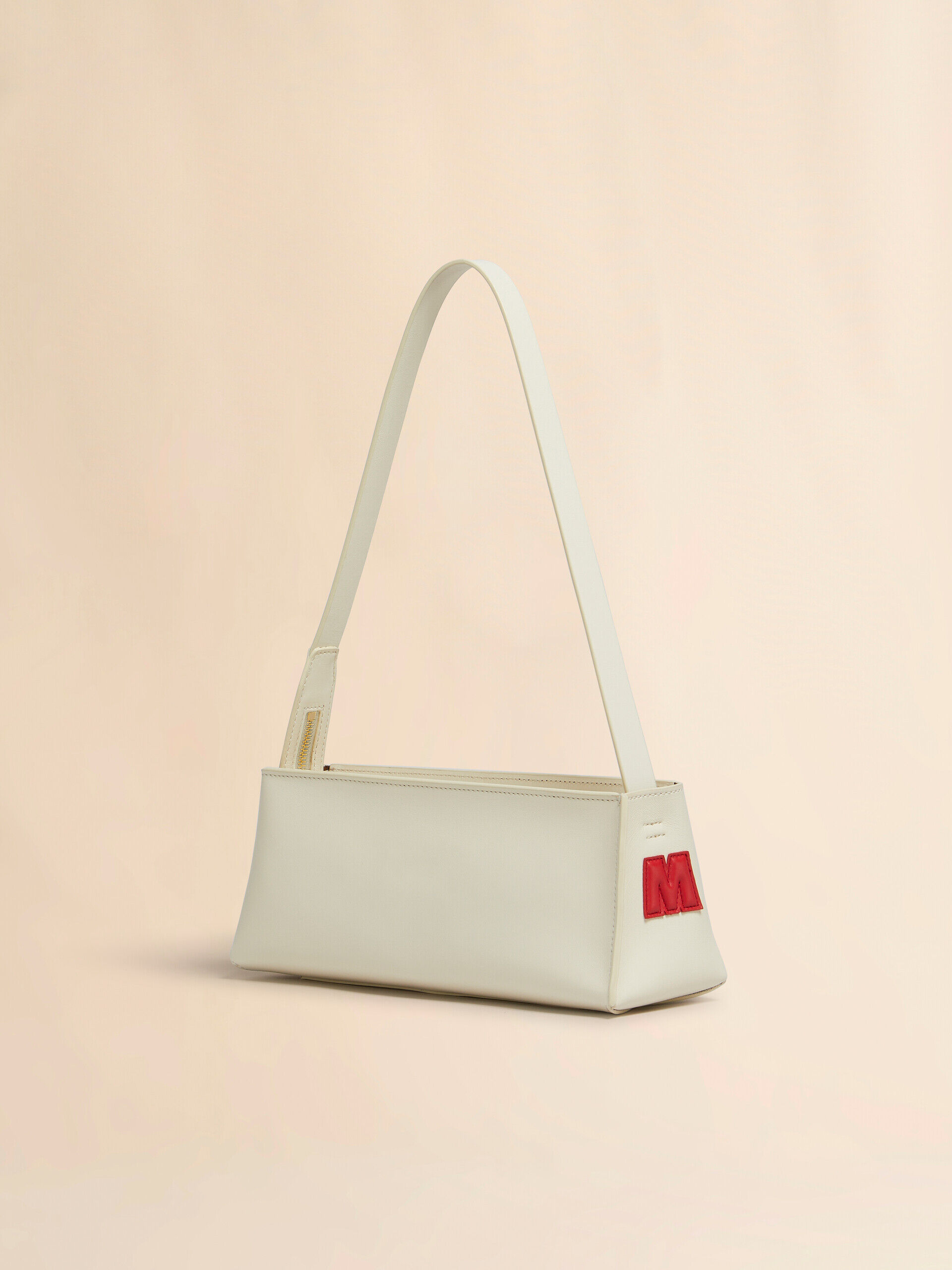 ショルダーバッグ Marni MUSEO SHOULDER BAG - Across body bag Brown leather Museo Nano Bag with Marni Symbol embroidery
