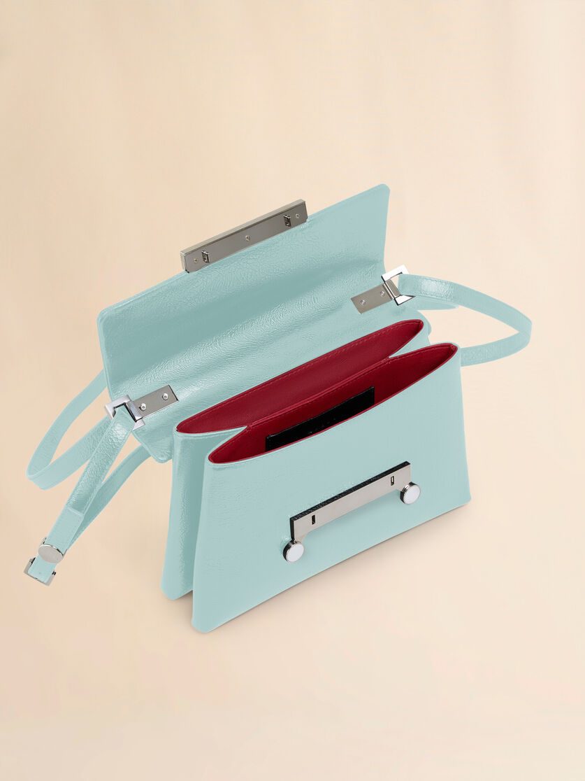 Black craquelé patent leather small Envelope bag - Shoulder Bags - Image 3