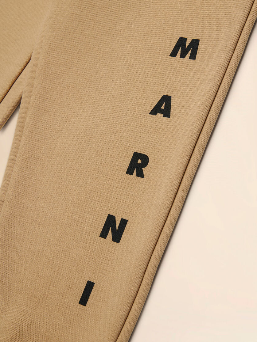 Black cotton joggers with Marni print - Pants - Image 4