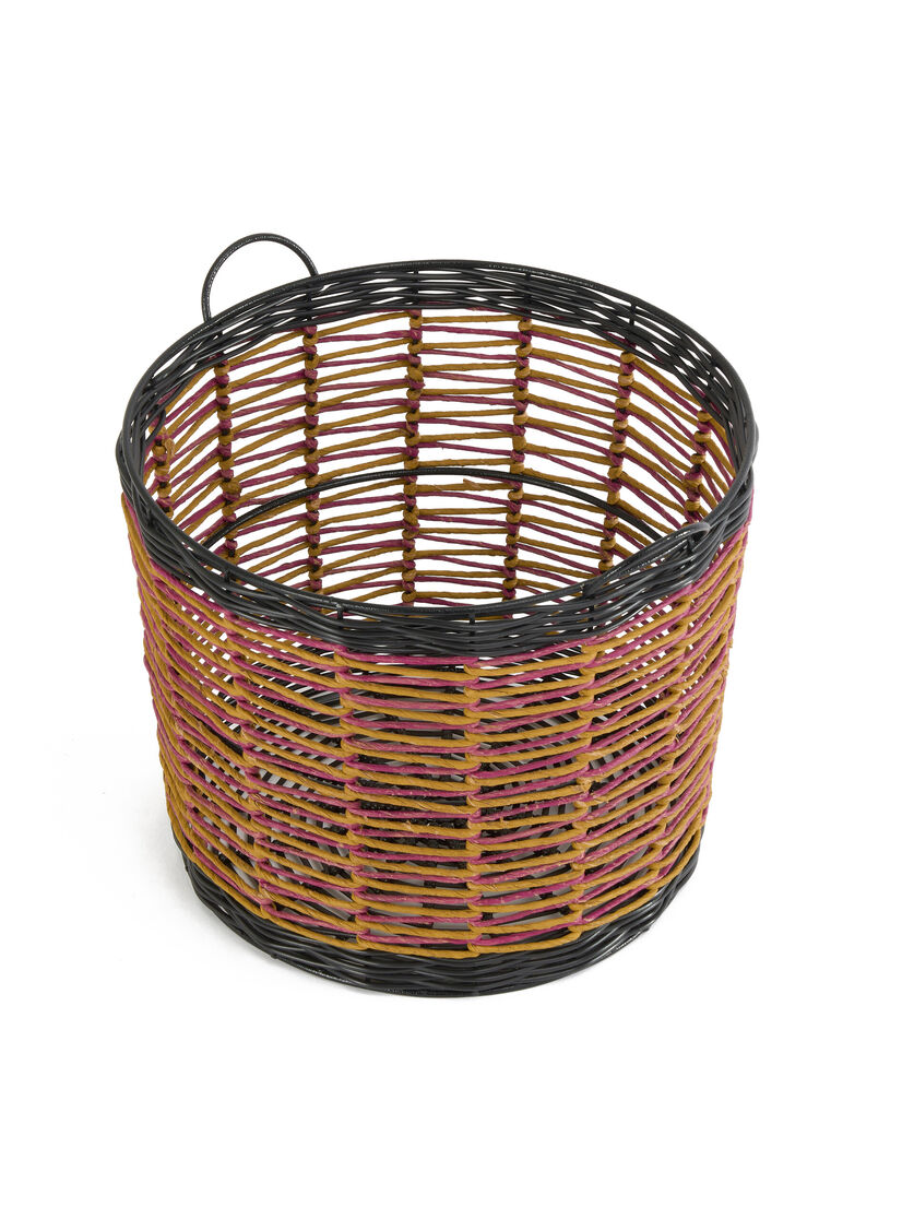 Pink and yellow Marni Market round storage basket - Furniture - Image 3