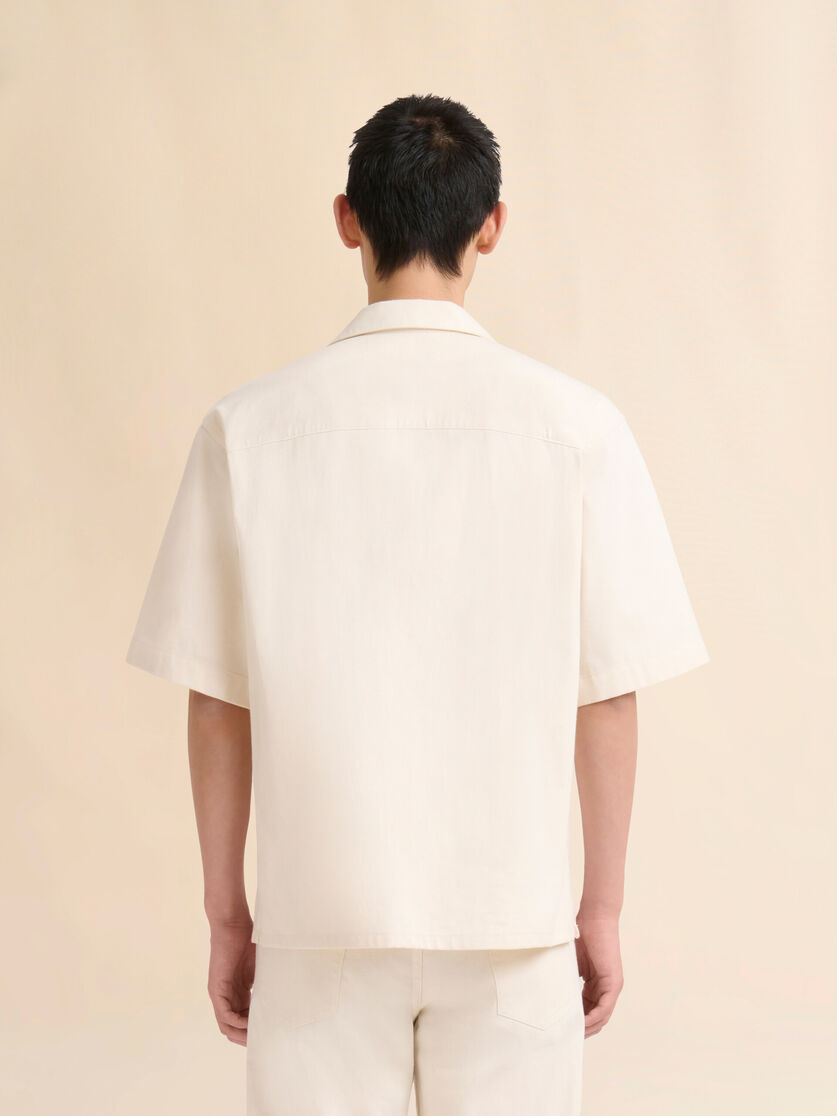 Cream denim shirt with Trunakaroo plaque - Shirts - Image 3