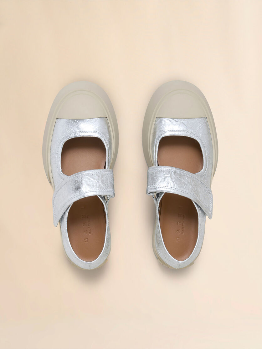 Silver leather Mary Jane sneaker - Sneakers - Image 4