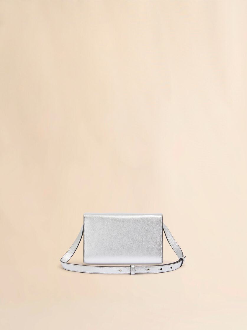 Silver leather Trunkaroo clutch - Pochette - Image 2