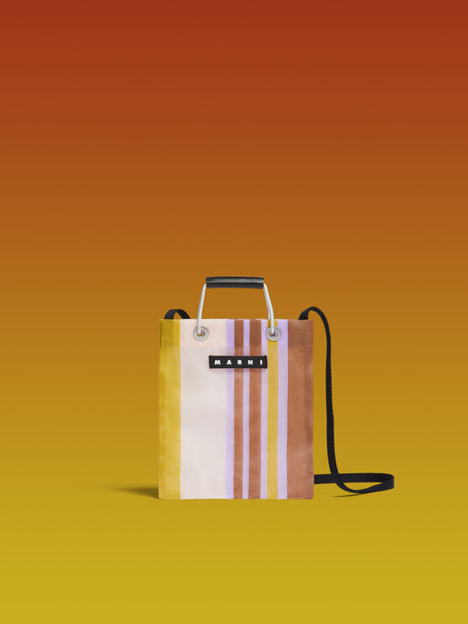 レーズン MARNI MARKET MINI SHOULDER STRIPE BAG - ハンドバッグ