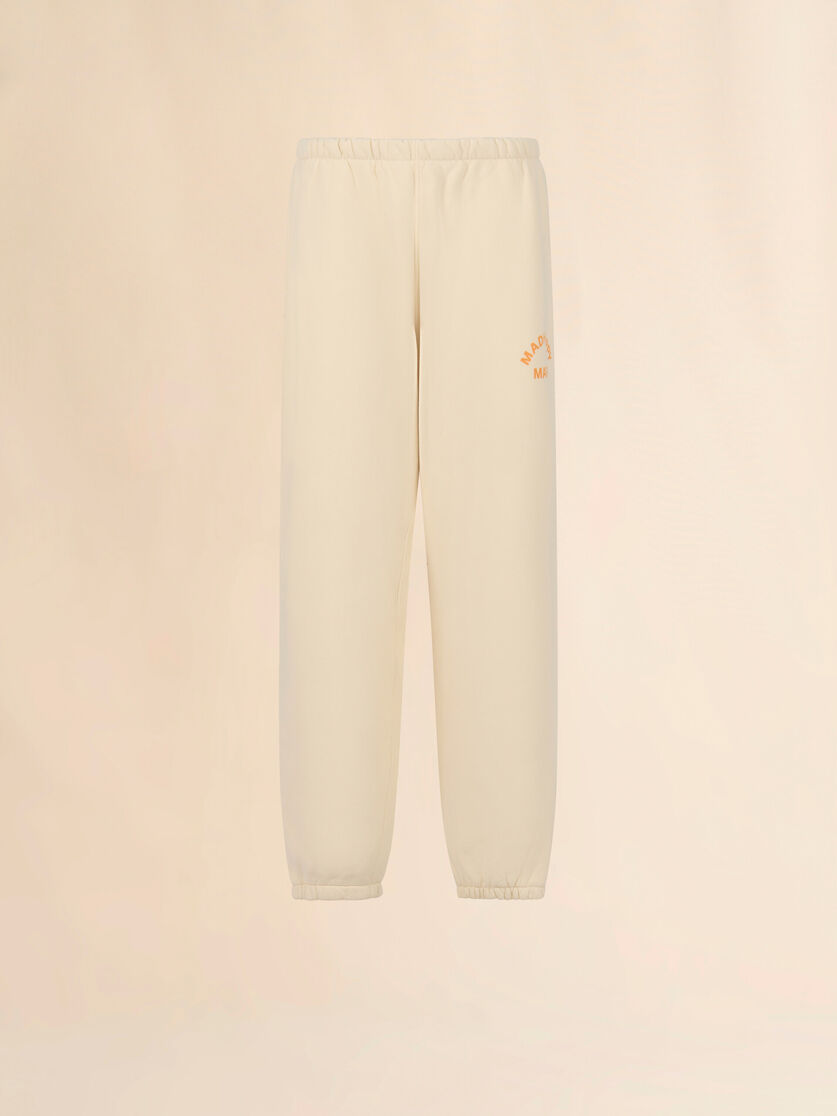 Marni + Madhappy cream cotton sweatpants with arch logo print - Pants - Image 1