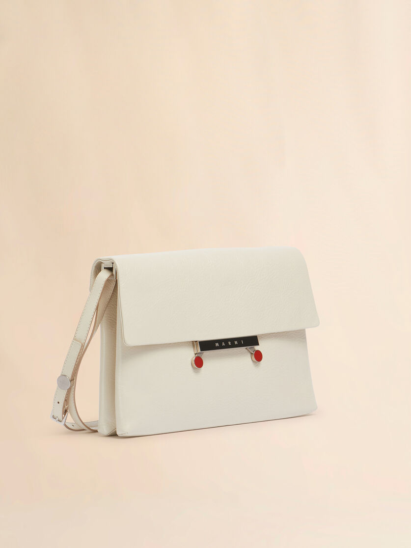 Black craquelé patent leather medium Envelope bag - Shoulder Bags - Image 6