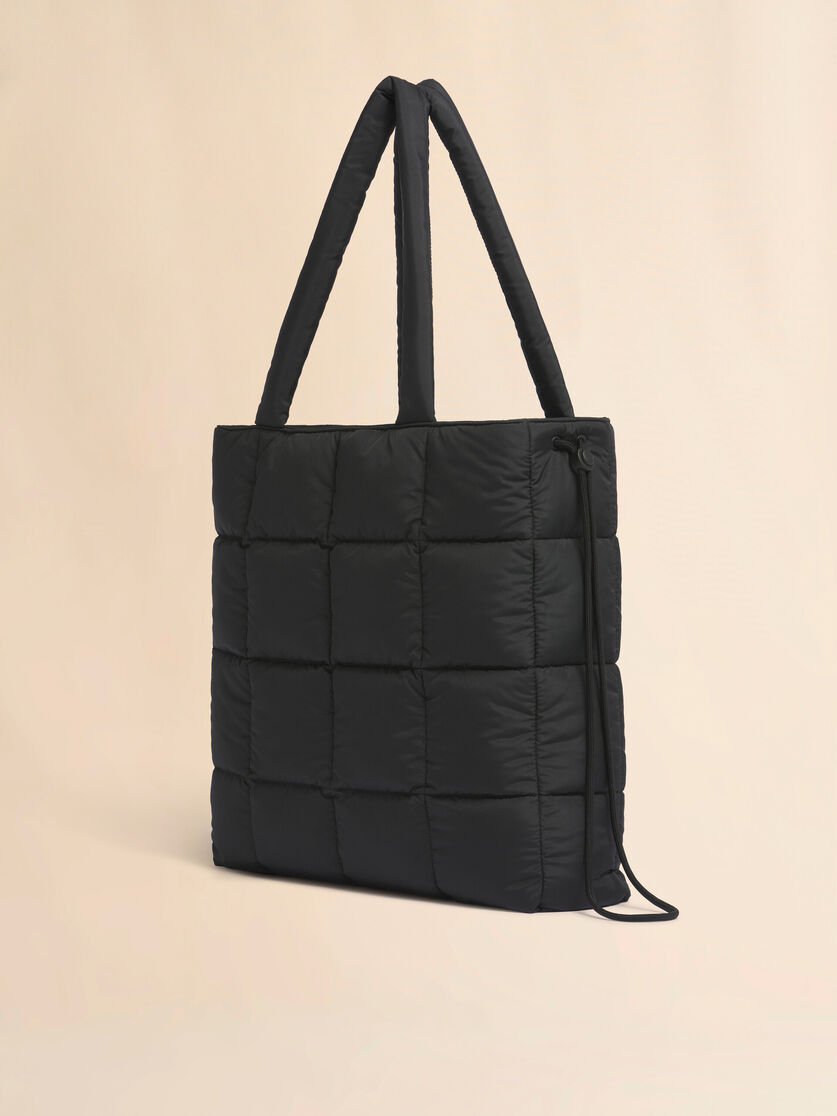 ブラック Puff トートバッグ, Image 3