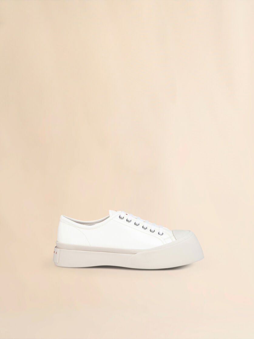 Light blue nappa leather Pablo lace-up sneaker - Sneakers - Image 1