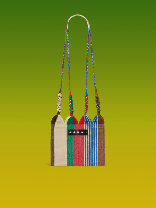 アースオブシエナ MARNI MARKET HAMMOCK クロシェ クロスボディバッグ - ショッピングバッグ