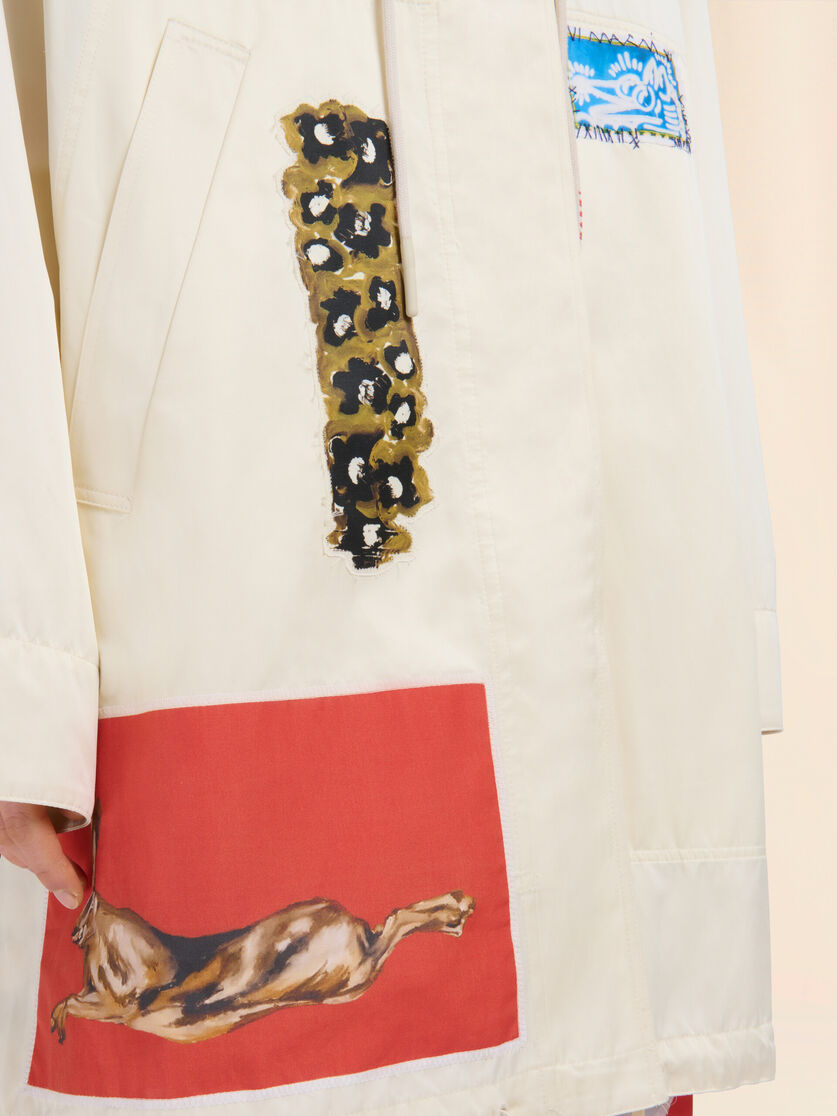 Cream taffeta parka - Jackets - Image 5
