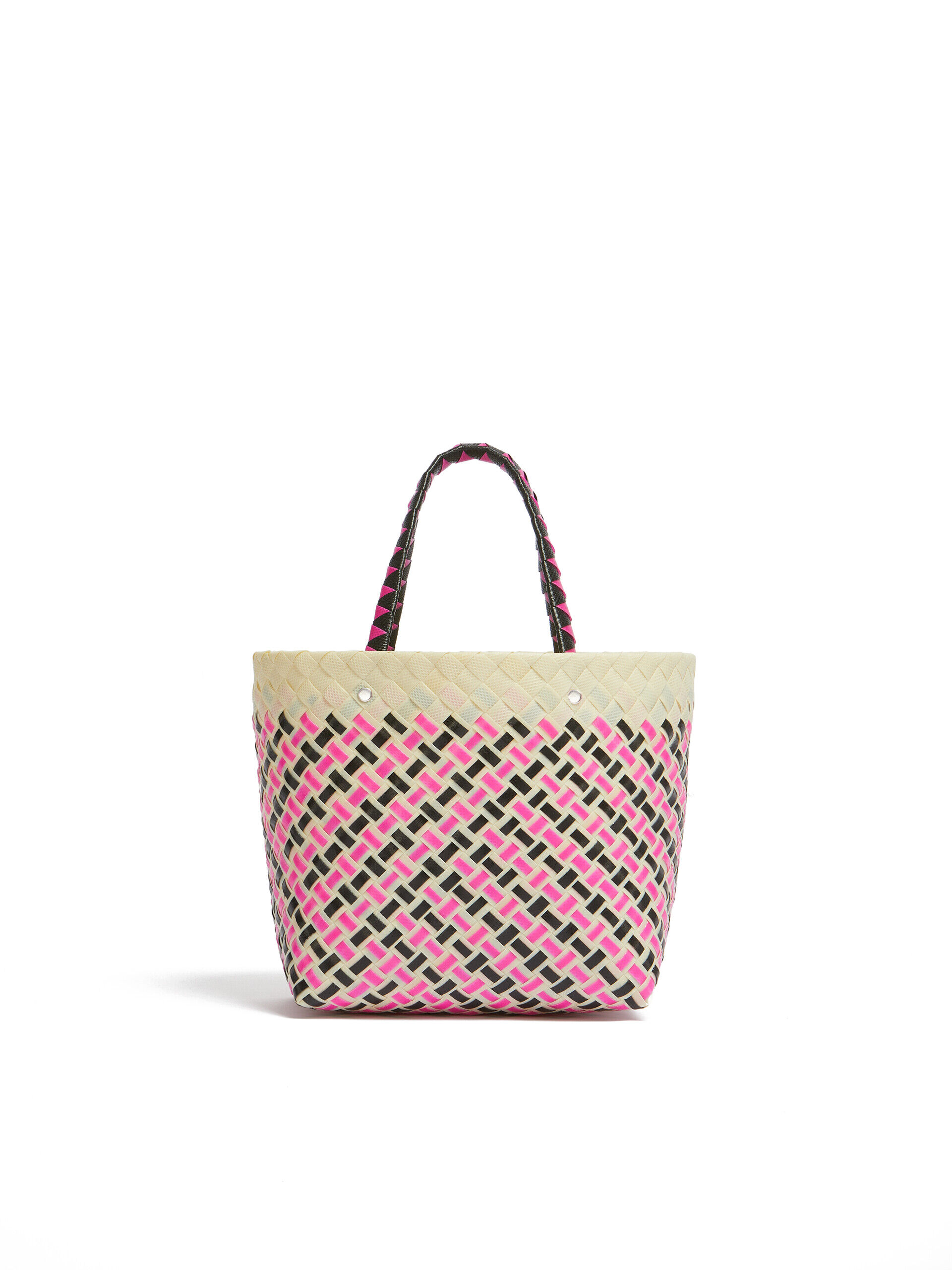 ベージュ アウトライン MARNI MARKET ミディアムバスケット