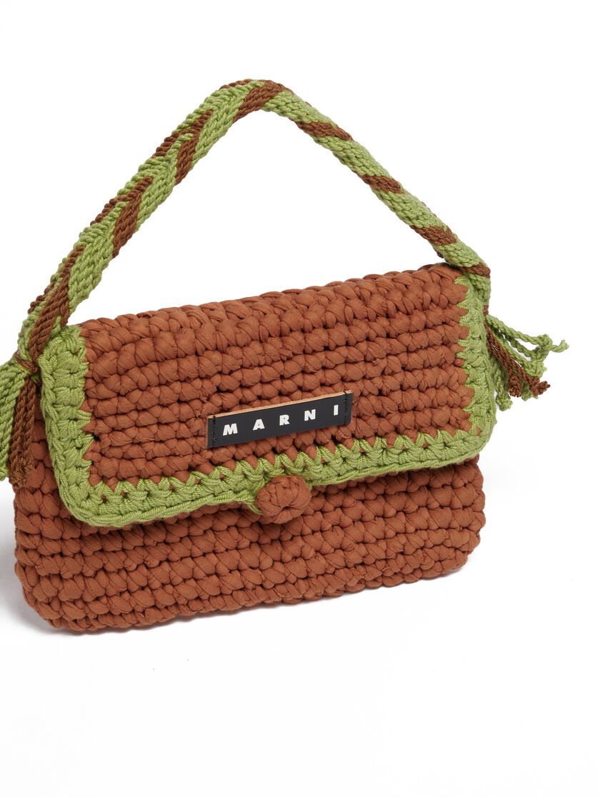 Blue Crochet Marni Market Bread Handbag - Shopping Bags - Image 4