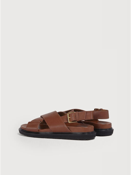 Brown leather Fussbett - Sandals