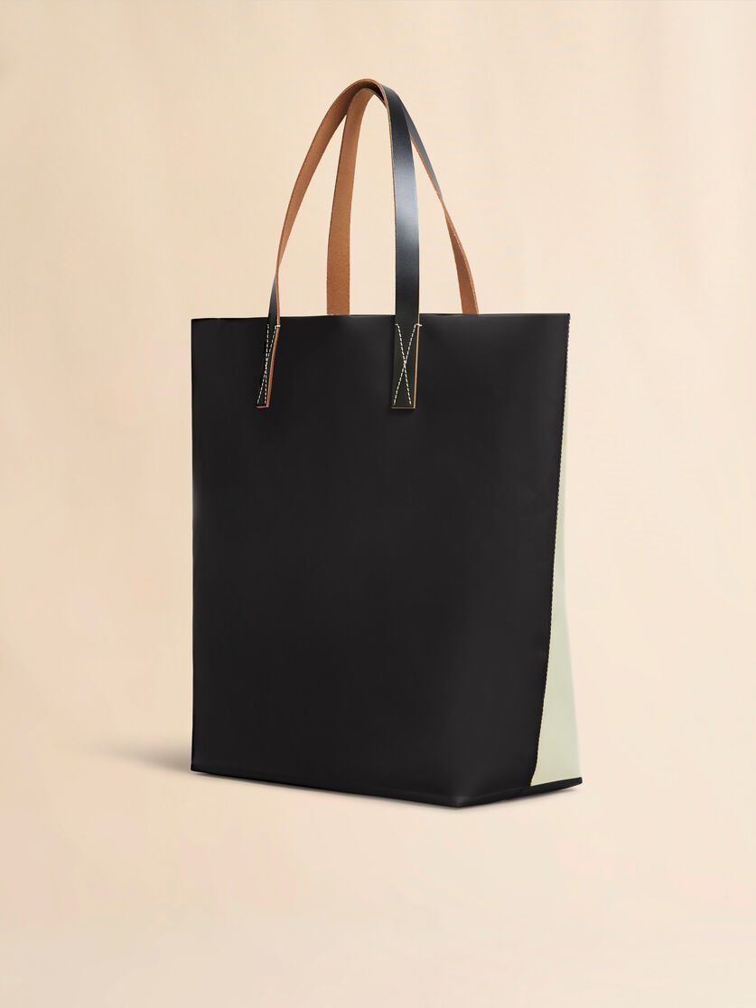 White and black Tribeca shopper with Marni tag | Marni