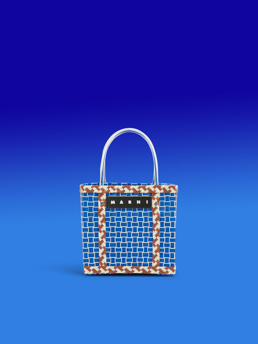 ブルー MARNI MARKET コントラストトリム バスケットバッグ - ショッピングバッグ - Image 1