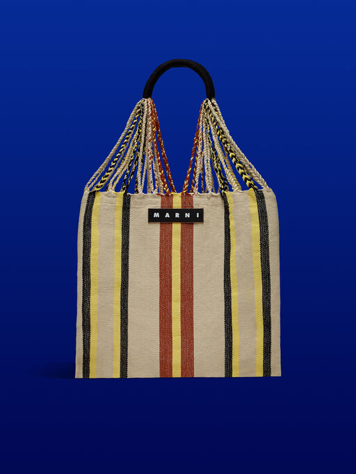 エクリュ MARNI MARKET HAMMOCK BAG - ハンドバッグ