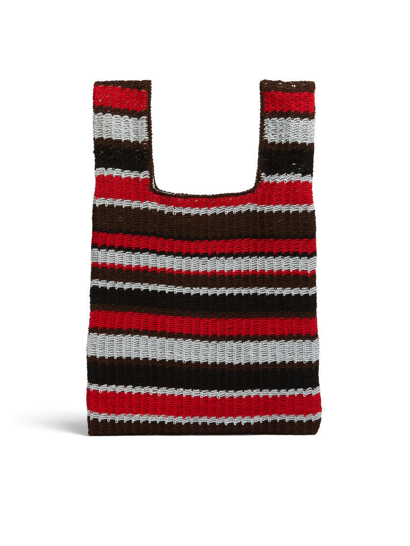 MARNI MARKET FISH bag in multicolor orange crochet - Bags - Image 3