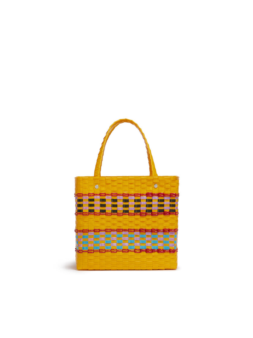 イエロー MARNI MARKET RETRO スモール バスケットバッグ - ショッピングバッグ - Image 3