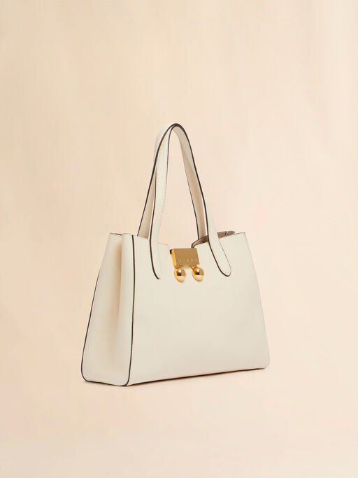 Cream leather Trunkaroo Tote handBag - Handbags
