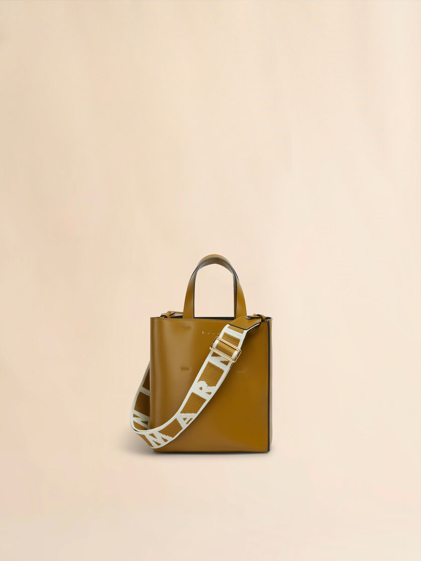 Mini-Tasche Museo aus hellblauem Leder - Shopper - Image 1