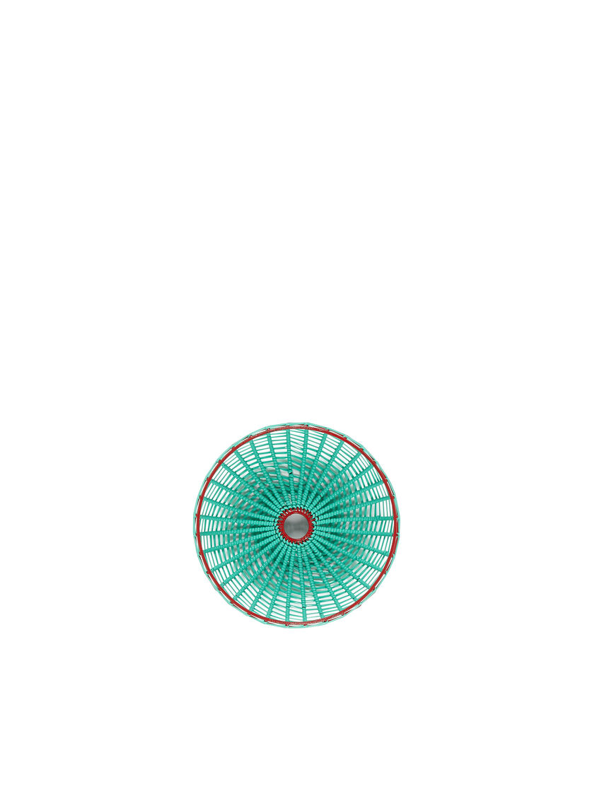 Petite corbeille MARNI MARKET turquoise et bordeaux - Accessoires - Image 3