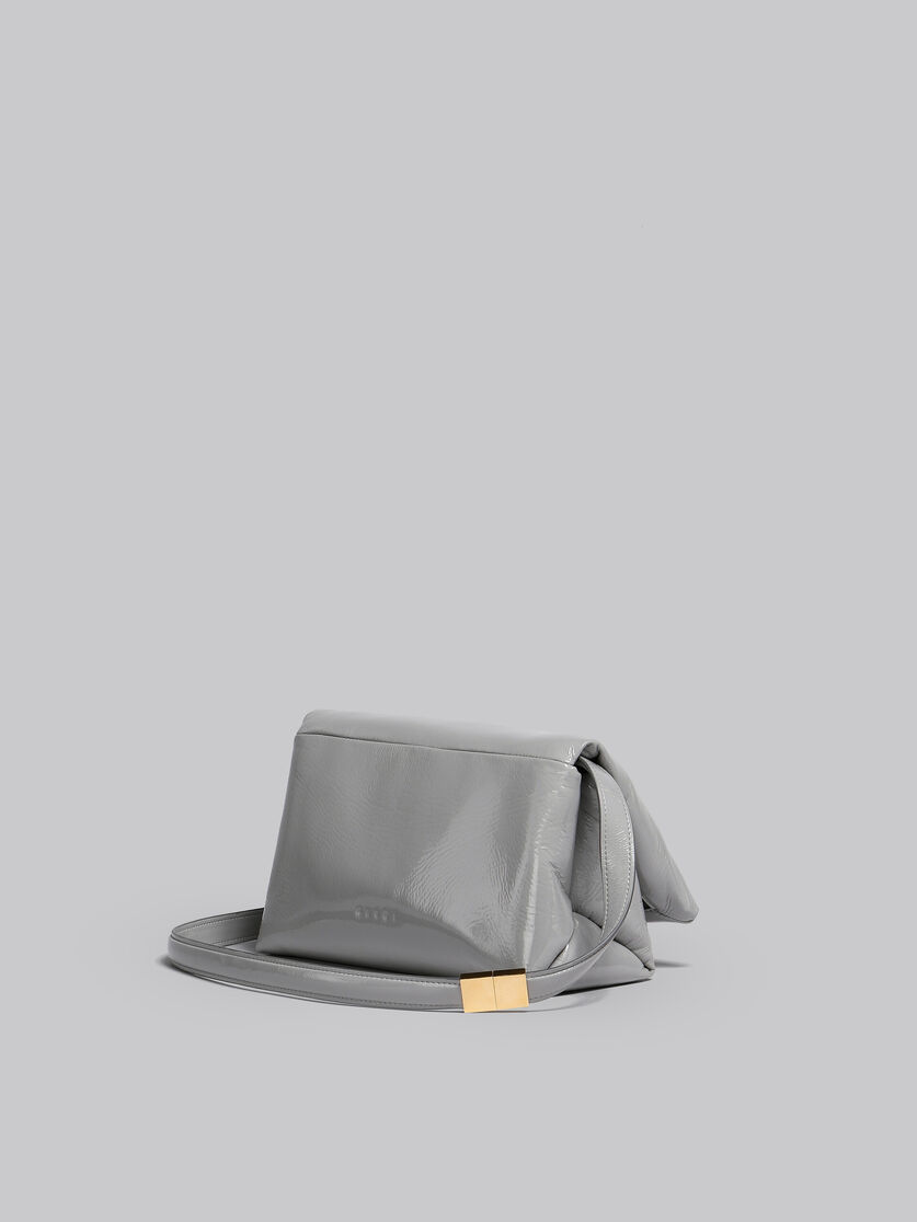 Grey patent Prisma shoulder bag - Shoulder Bags - Image 3