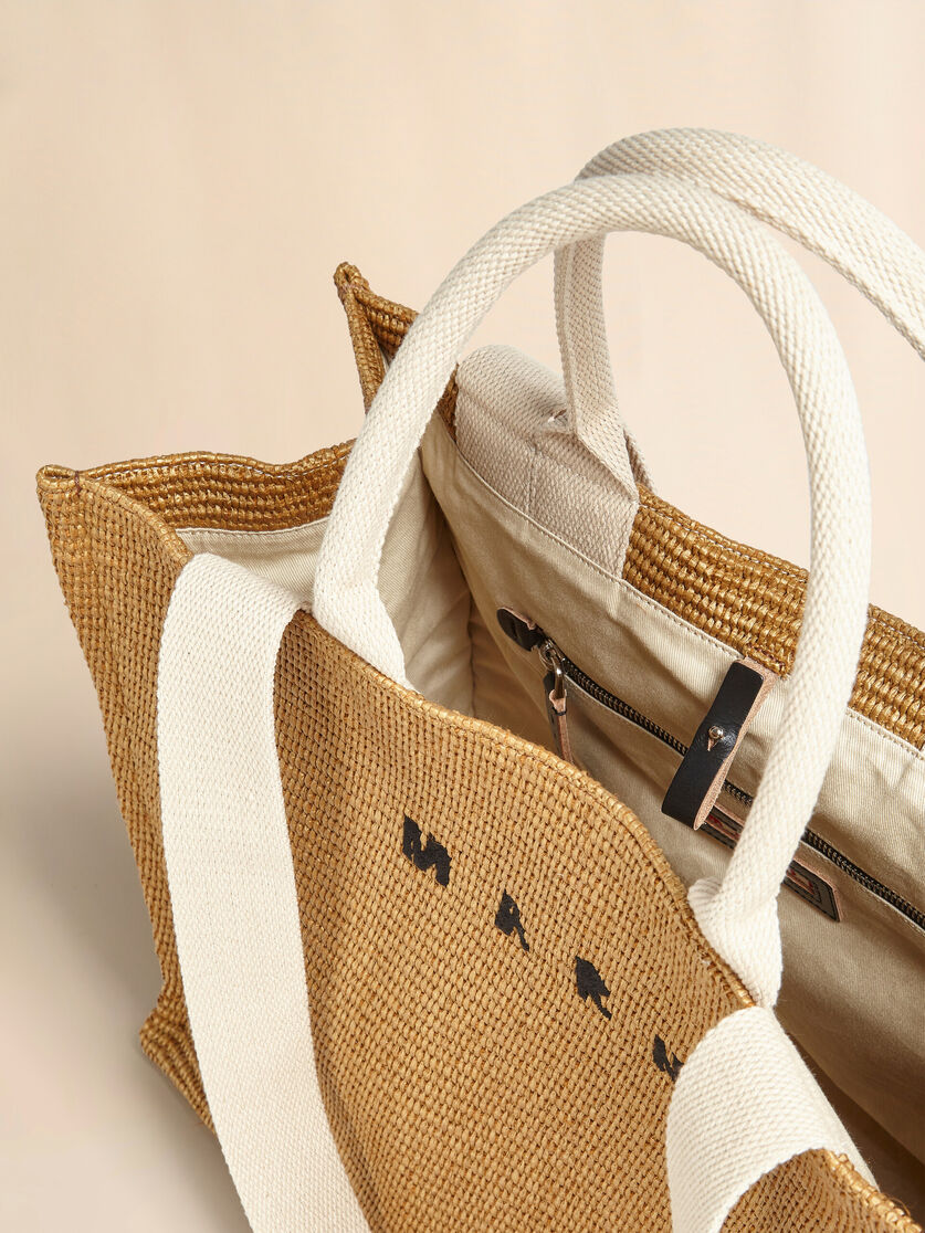 Tote Bag aus Material in Bast-Optik, Image 3