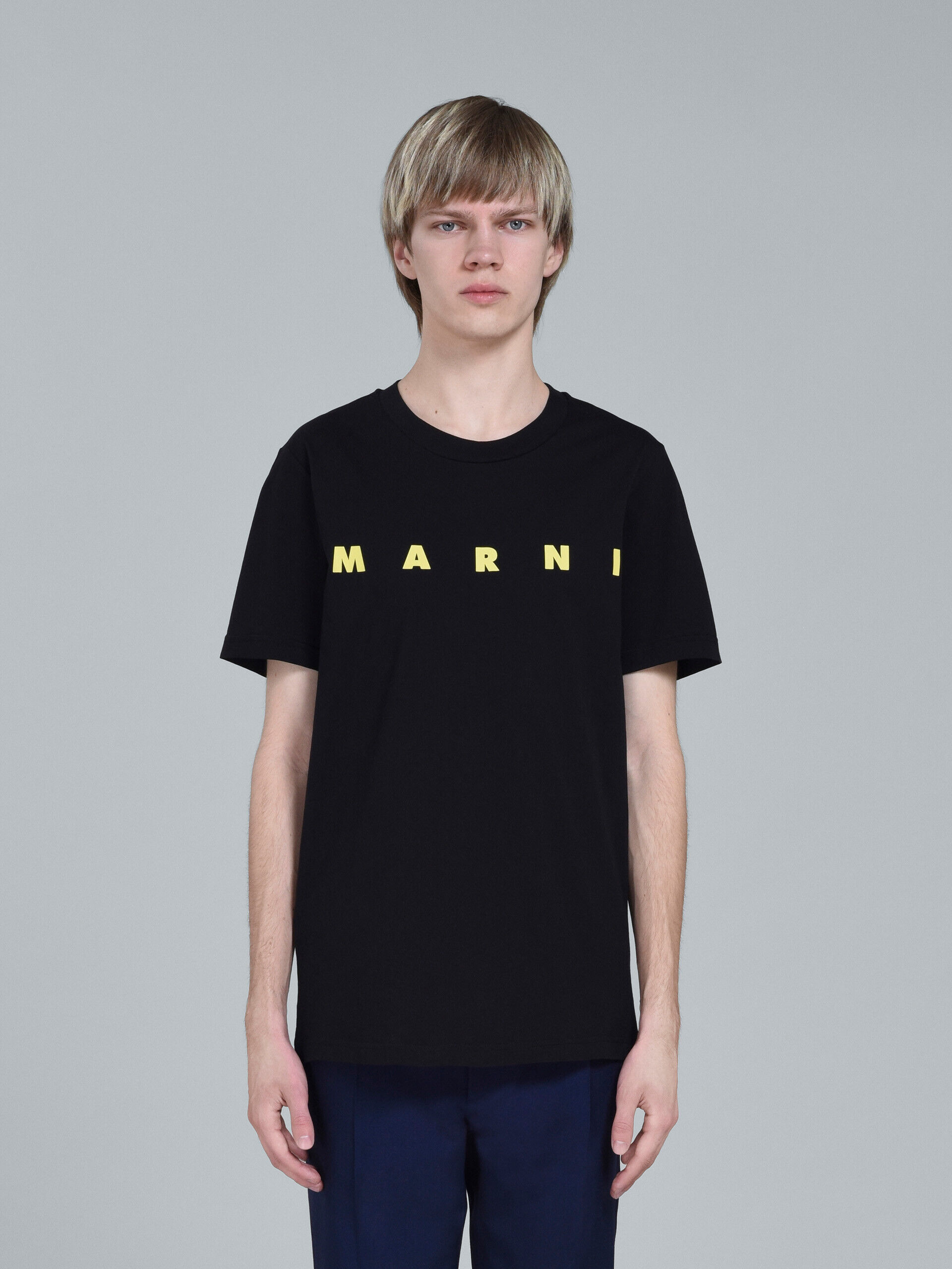 黒ロゴプリントTシャツ | Marni