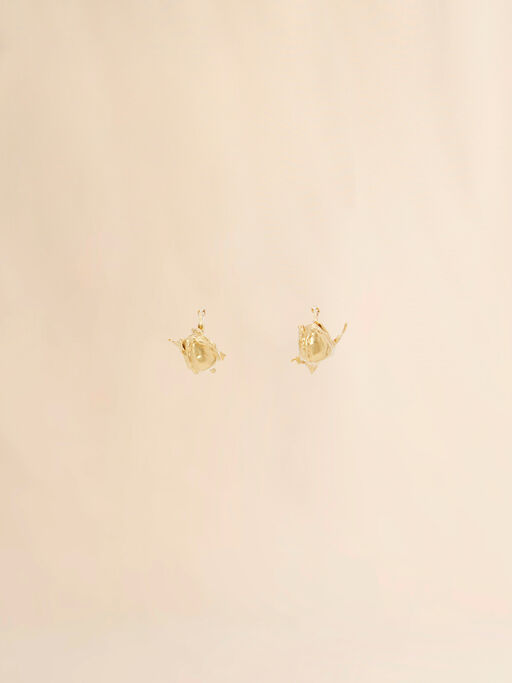 Gold Tulip earrings - Earrings