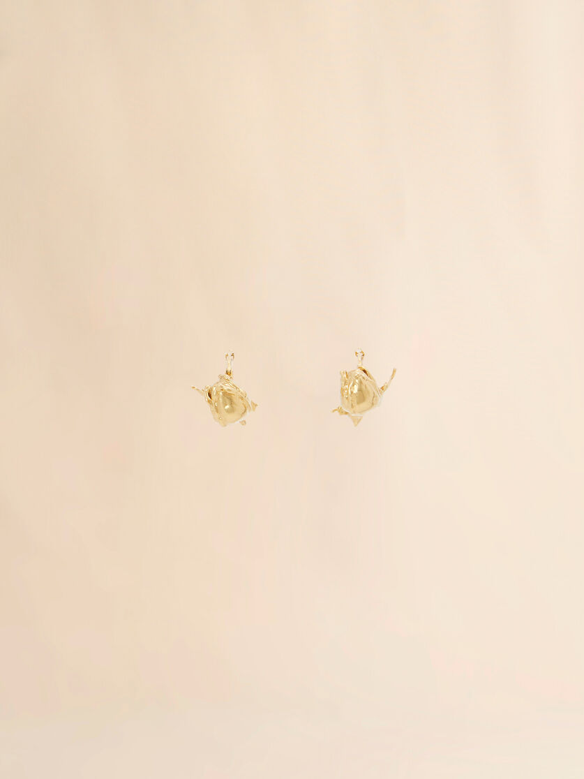Gold Tulip earrings - Earrings - Image 1