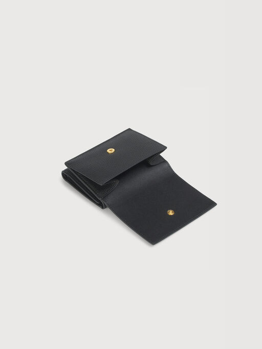 Black leather trifold wallet with Marni Mending - Wallets