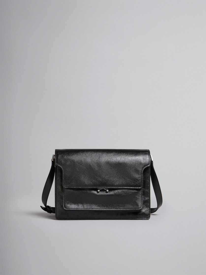 Renli Su Shoulder Bags - 01 - Marni mini Trunk leather shoulder bag Black  RNSAW2314120