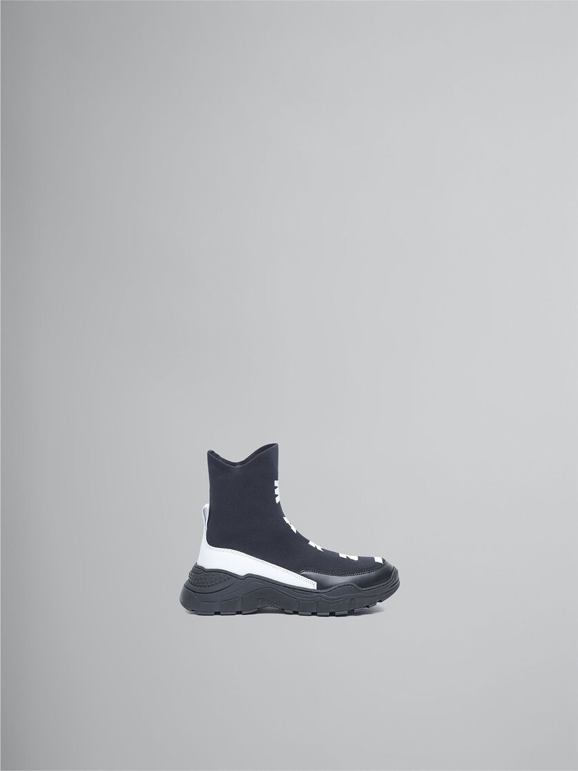 Black logo sock sneaker - Boots - Image 1