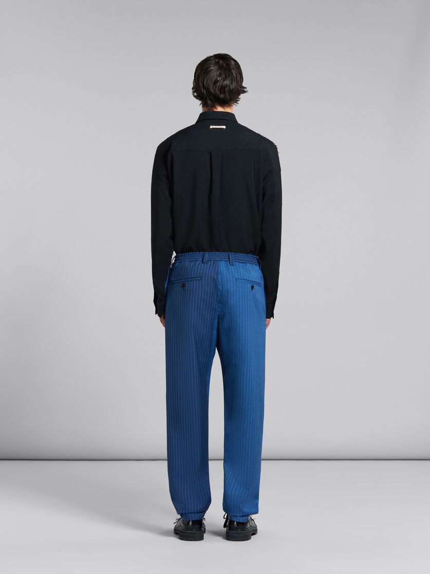 Blue dégradé pinstripe track pants - Pants - Image 3