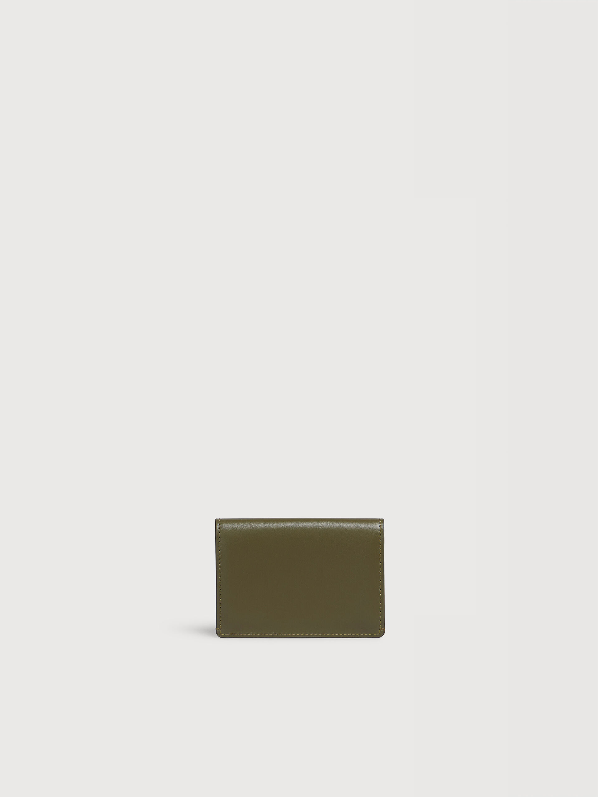 ディープグリーン レザー製 Envelope カードホルダー | Marni