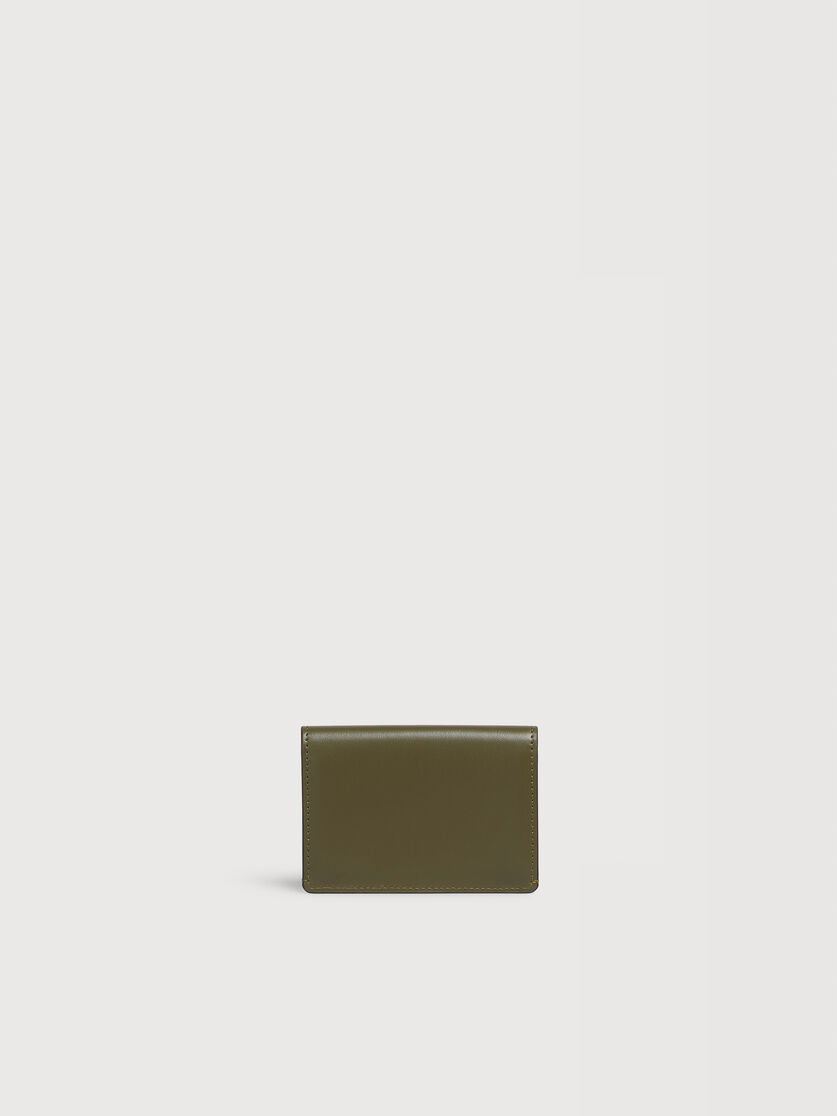 ディープグリーン レザー製 Envelope カードホルダー, Image 3