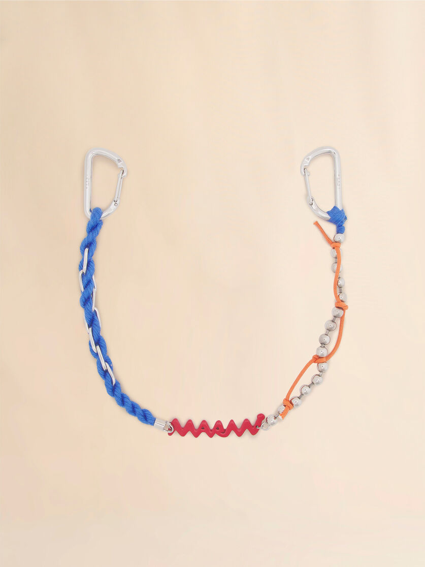 Red enamel Marni Symbol double hook charm, Image 1